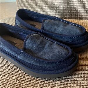 UGG Dark Blue Suede Casual Slip-On Shoes